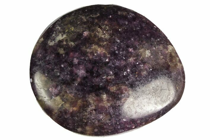 Sparkly, Purple Lepidolite Palm Stone - Madagascar #181548